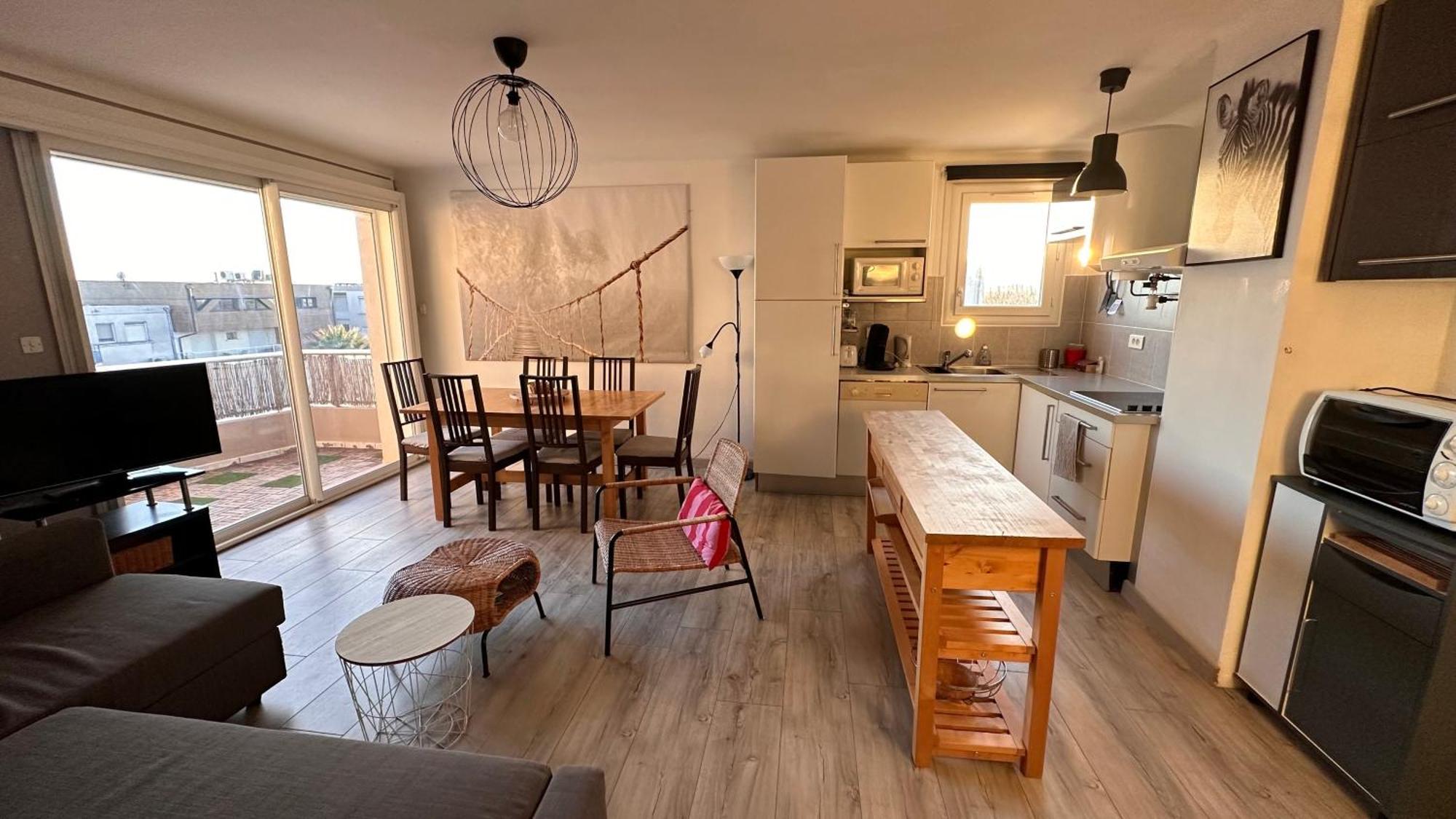 Appartement De L'Oursiniere 4/6 Pers Vue Mer Palavas-les-Flots Exterior foto